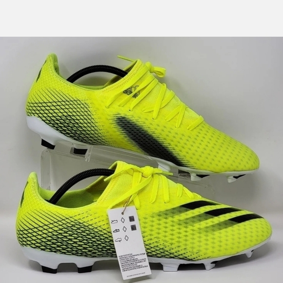 Adidas X Ghosted.3 FG Soccer Cleats Neon Green Black FW6948 Men’s Size 13 main image 8